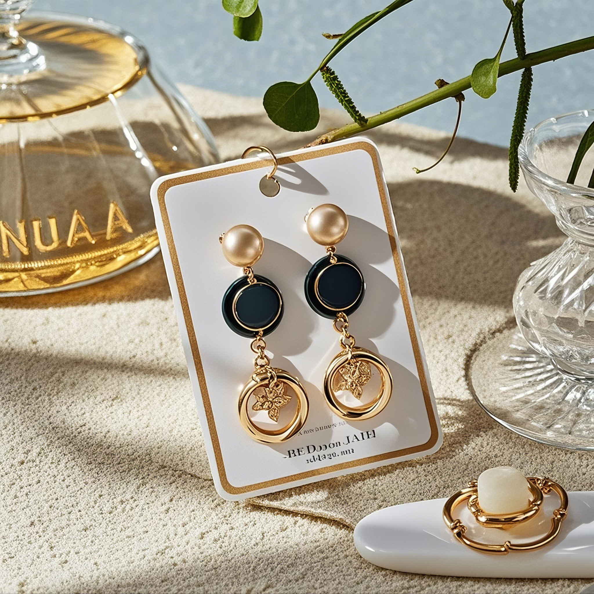 Earrings price tag display board